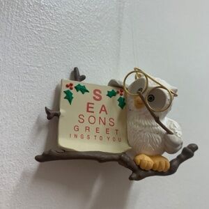 Cute Owl Christmas Ornament for Teacher or Nerd